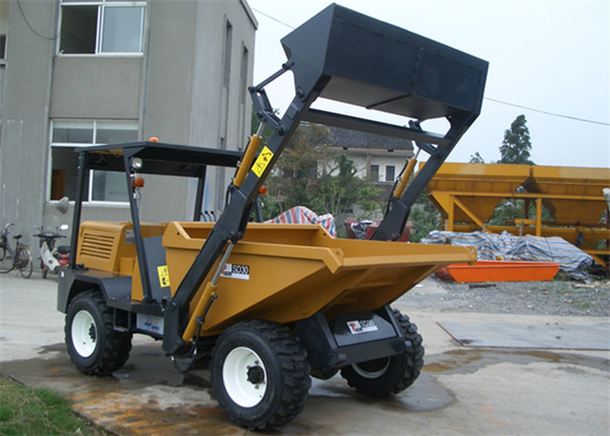 China Self Loading Shovel Diesel 3 tons 4WD Mini Concrete Dumper For Site Works / Building Construction supplier